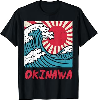 Okinawa Great Wave Kanigawa Japan Japanese Martial Arts Gift T-Shirt