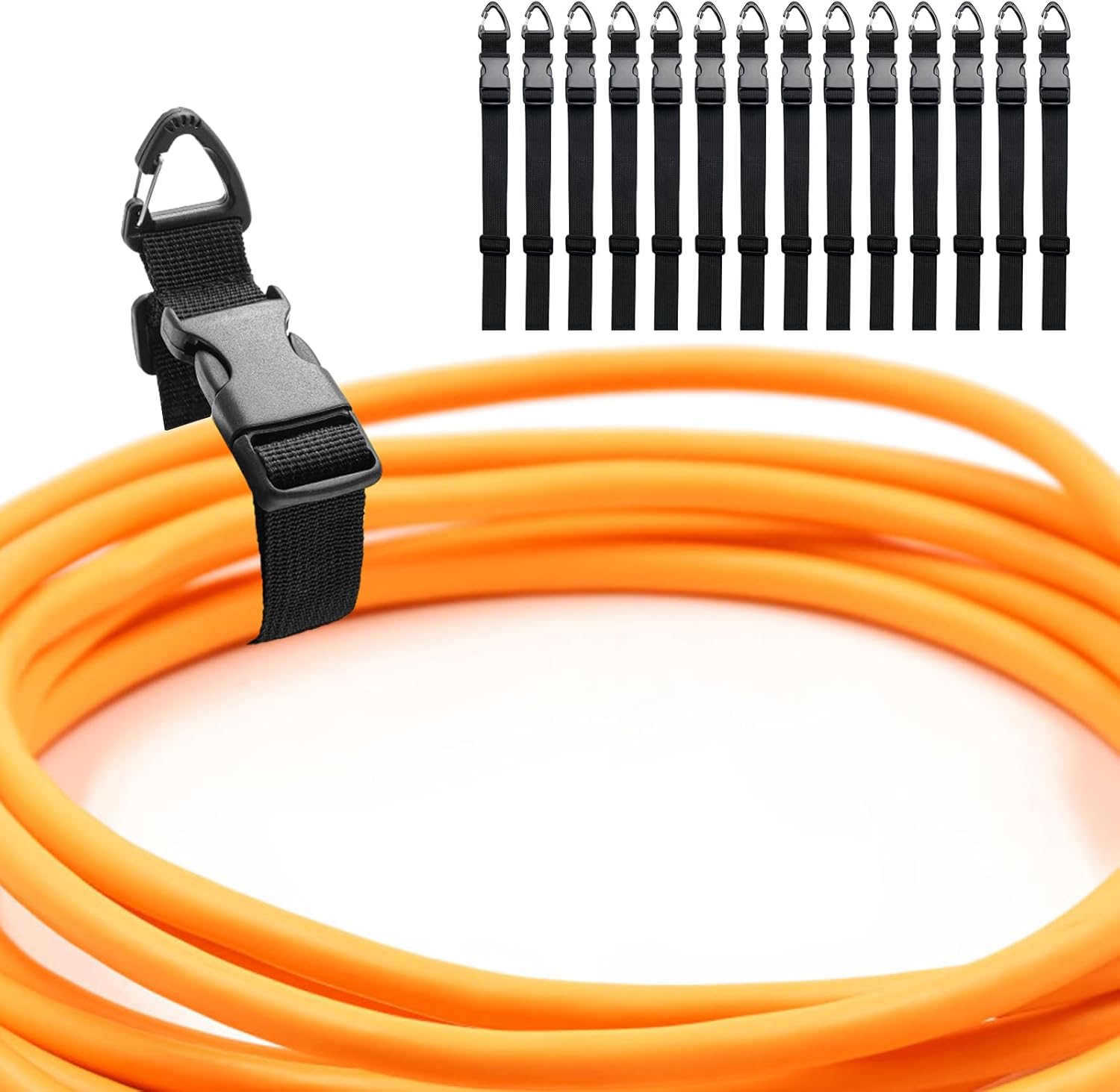 Amazon.com: 14 Pack 17 Inch Adjustable Extension Cord Holder Organizer ...