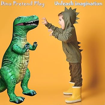Amazon | Jet Creations 空気注入式 T-Rex 恐竜 – 長さ43インチの