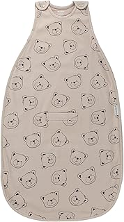 Woolino Merino Wool & Organic Cotton Baby Sleep Sack 2-24 Months – Ultimate 4-Season Baby Sleeping Bag, Universal Size Wearable Blanket, 2-Way Zipper & Adjustable Fit, Year-Round Use - Teddy Bear