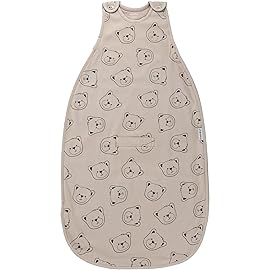 Woolino Toddler Sleeping Sack, 4 Season, Merino Wool and Organic Cotton, Baby Sleep Bag, 2-4 Years, Teddy Bear