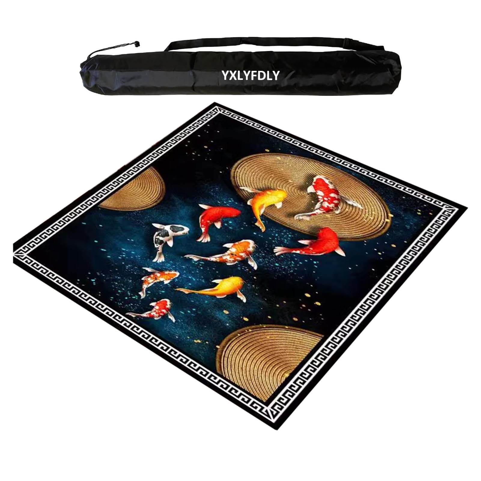 Tapis de Poker, Grand avec Support en Caoutchouc, Doux et antidérapant(100 cm/39.37 in)