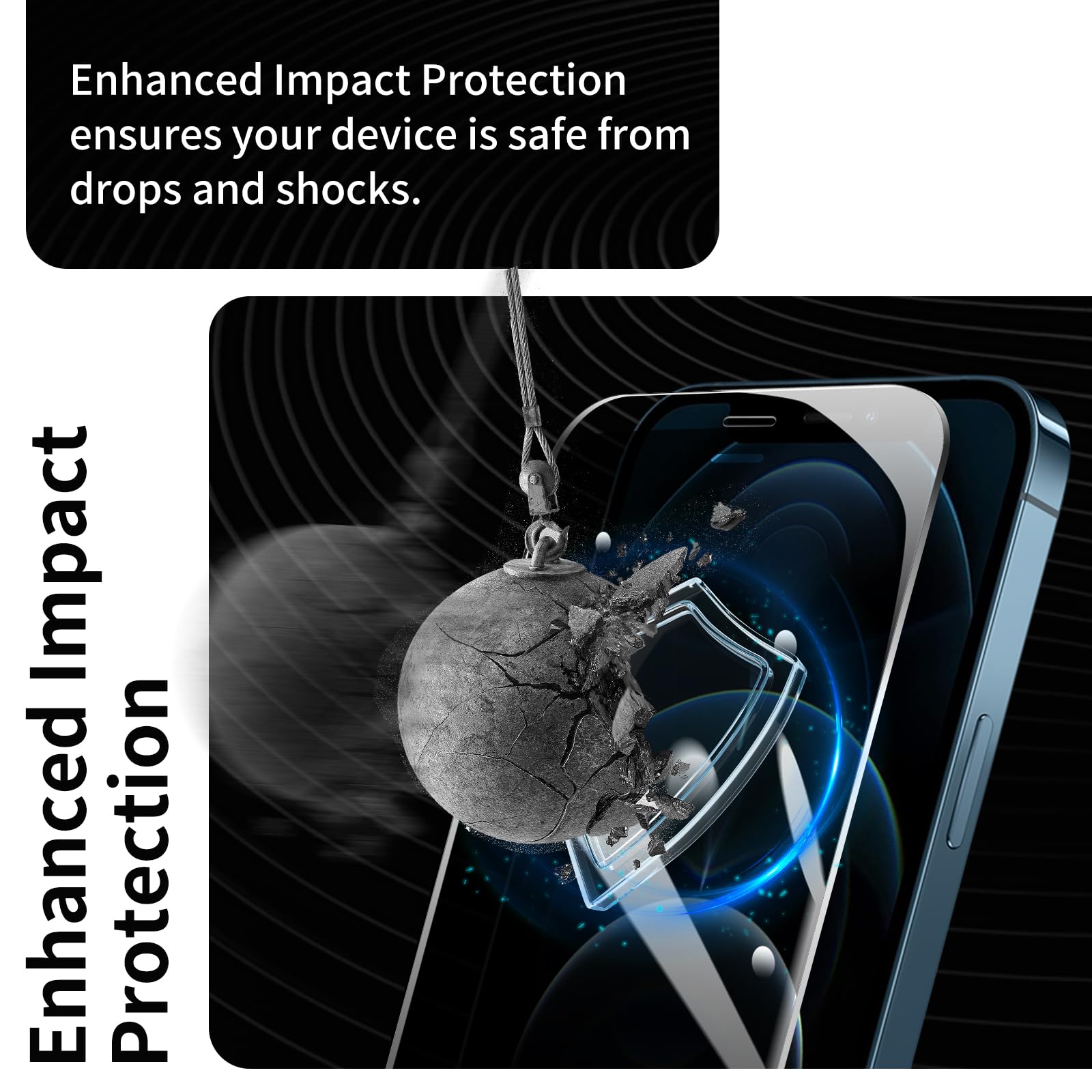 NNBILI 2 Pezzi 360 ° Pellicole Protettive in Vetro Temperato Privacy