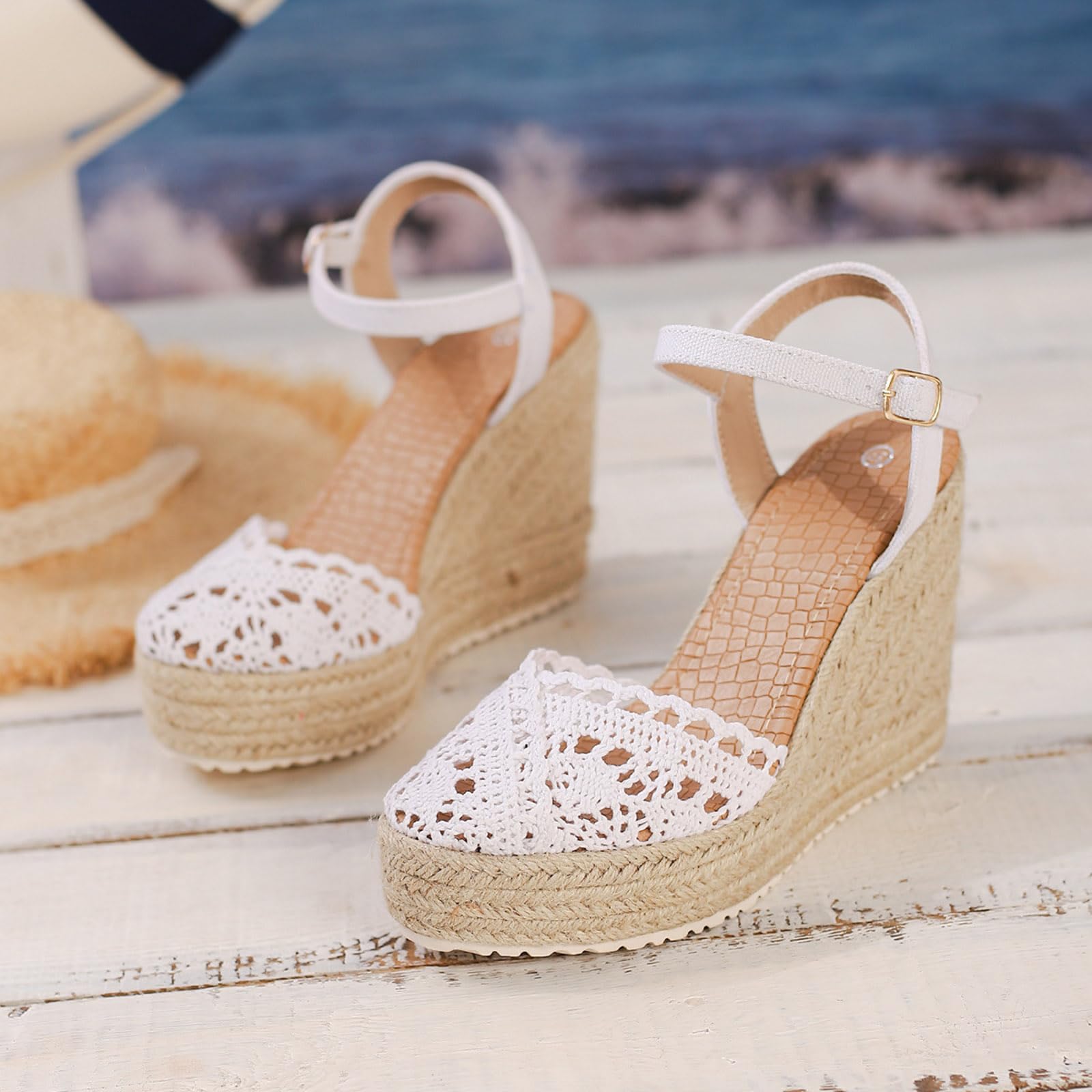Genérico Sandalias Y Calzado Para Mujer Sandaliaspara Mujer, Elegantes Sandalias De， Puntera Abierta, Transpirables Y Con Suela Gruesa Mules Casuales De， Suelas Gruesas Transpirables, Cuña