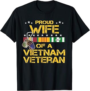 Proud Wife Of A Vietnam Veteran My Husband Is A Hero T-shirt