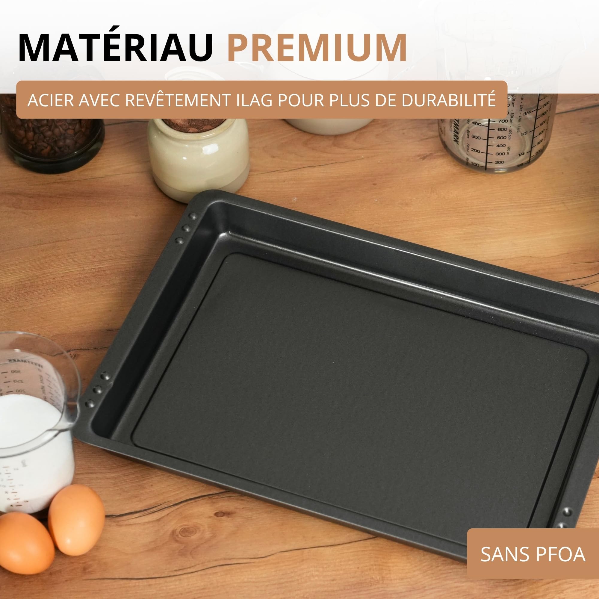 Westmark Plat à Gratin/Moule à Pâtisserie, extra haut, acier laminé à froid, Back Meister, anthracite, 32962270