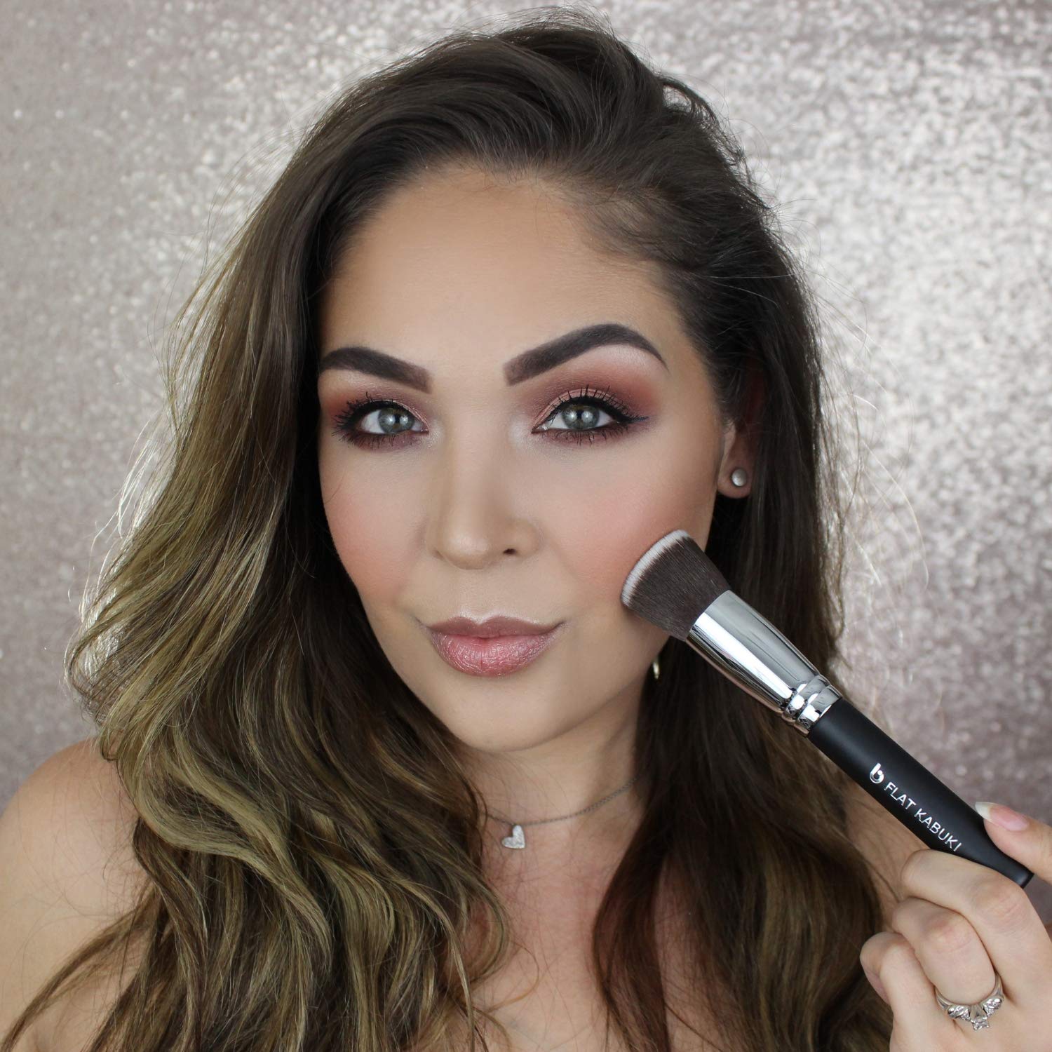 Expert 13pc Makeup Brush Set - Beauty Junkees Professional Make Up Brushes for Full Face Foundation, Contour, Highlighter, Blush, Eyeshadow, Blending, Eyebrows, Labeled, Black