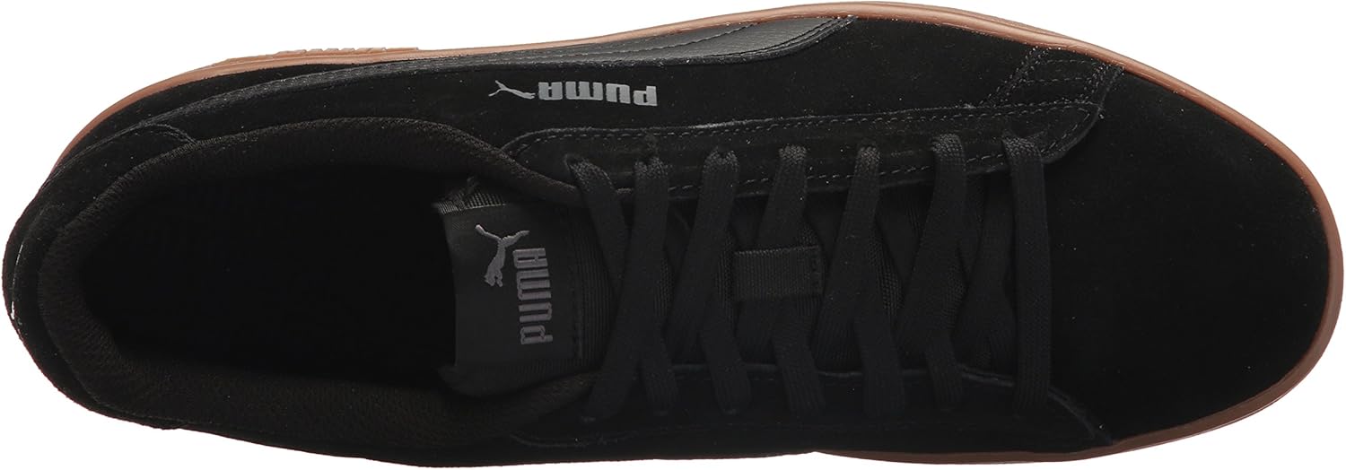 PUMA Unisex-Adult Smash V2 Sneaker 4 Black/Black