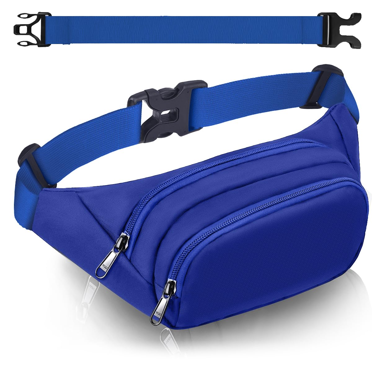 4 Pockets Women's Bum Bag with 35 cm Extended Belt Belt Bag Men's Large Capacity Waterproof Waist Bag for iPad Mini & iPhone 12 Pro Max, L โ image 1
