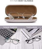Vista 2 de Estuche rígido para gafas, paquete de 3 fundas protectoras unisex para gafas