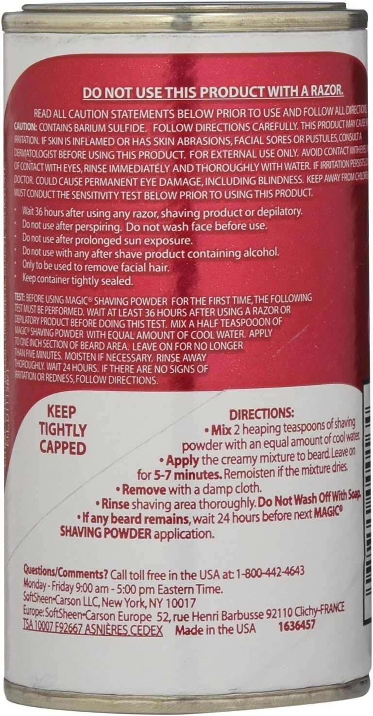 MagicRed Shaving Powder 133 ml Extra Strength Depilatory (3-Pack)