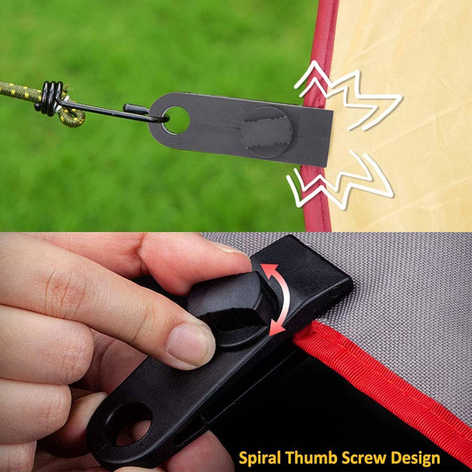 Tarp Clips Heavy Duty Lock Grip, 14 Pcs Tarp Clamps Heavy Duty, Awning