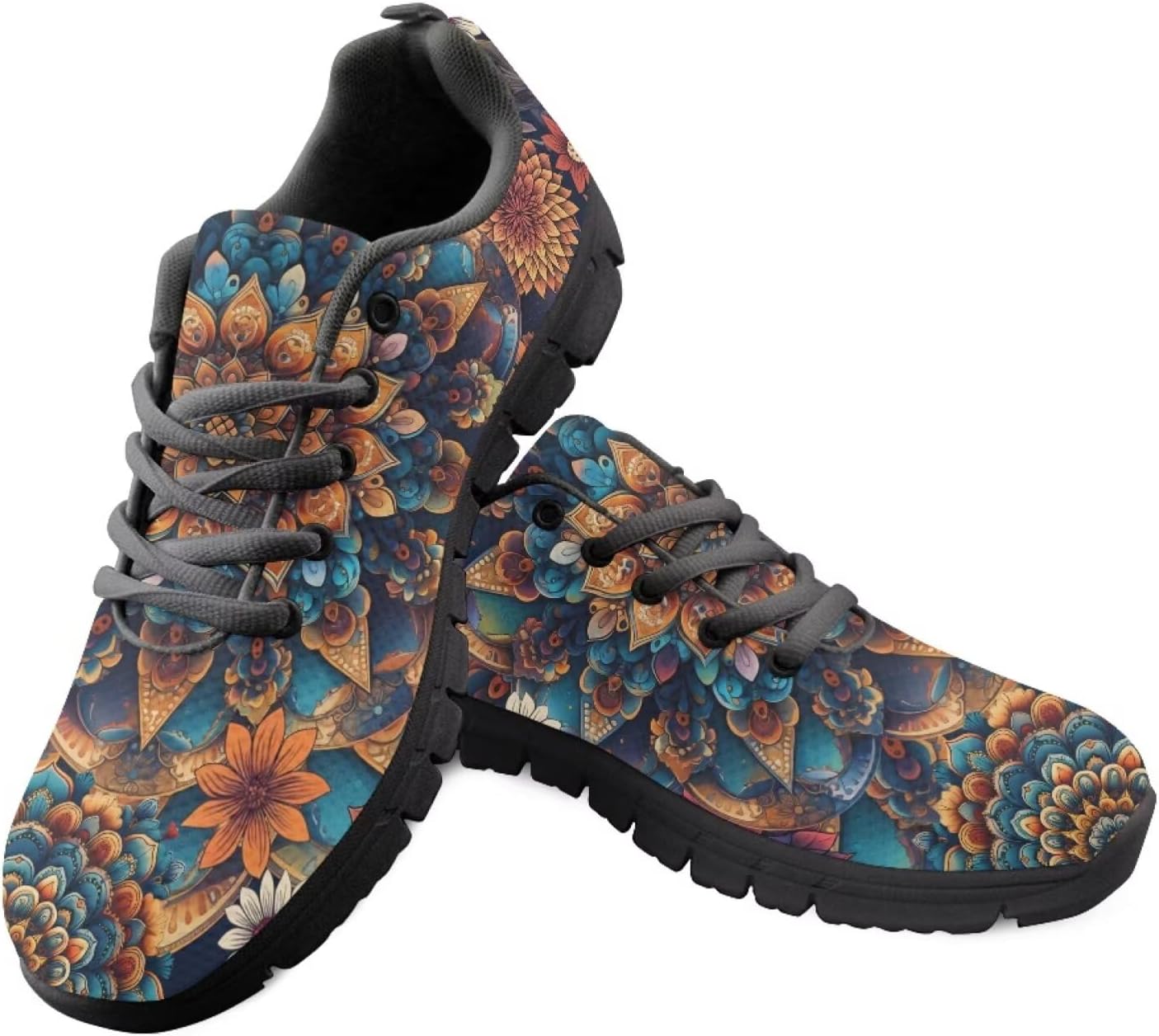 Funnydude Cute Print Running Shoes for Women Lightweight Breathable Mesh Sneakers for Workout Size 5-13.5
