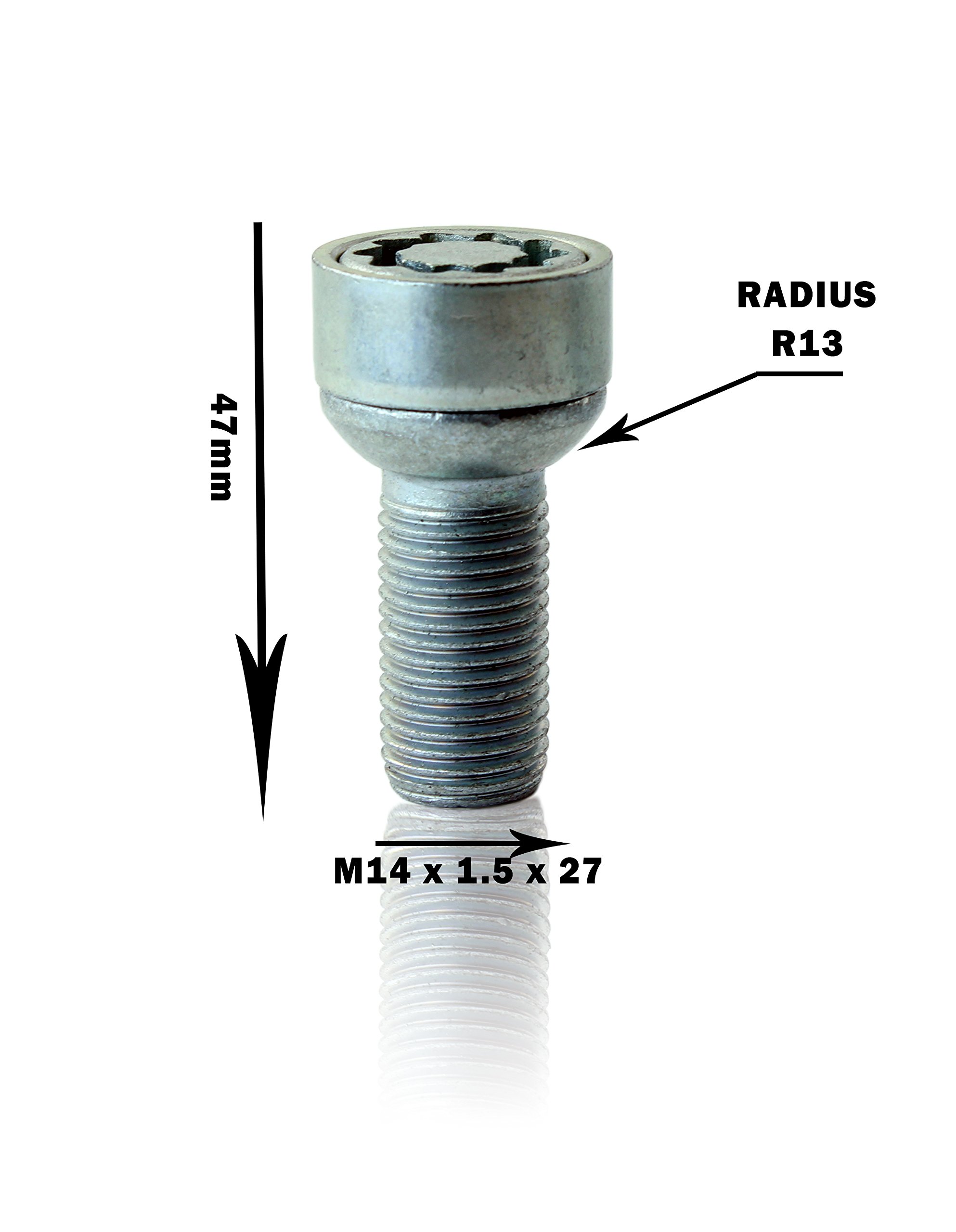 Modele A1 Heyner Germany Stil Block PRO klucz do usuwania nakrętek koła zamkowego M14 x 1,5 zestaw 4 zamki Thatcham gwarantowana jakość śruby 085/5
