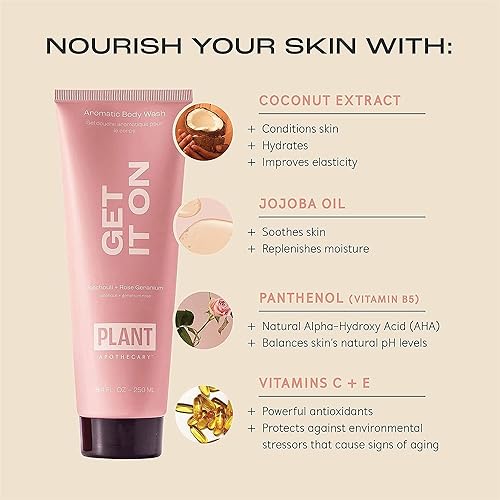 Miniatura 10 de Gel de ducha natural de menta verde para aromaterapia para mujeres y hombres, gel de ducha de 8.4 onzas con lavanda y manzanilla