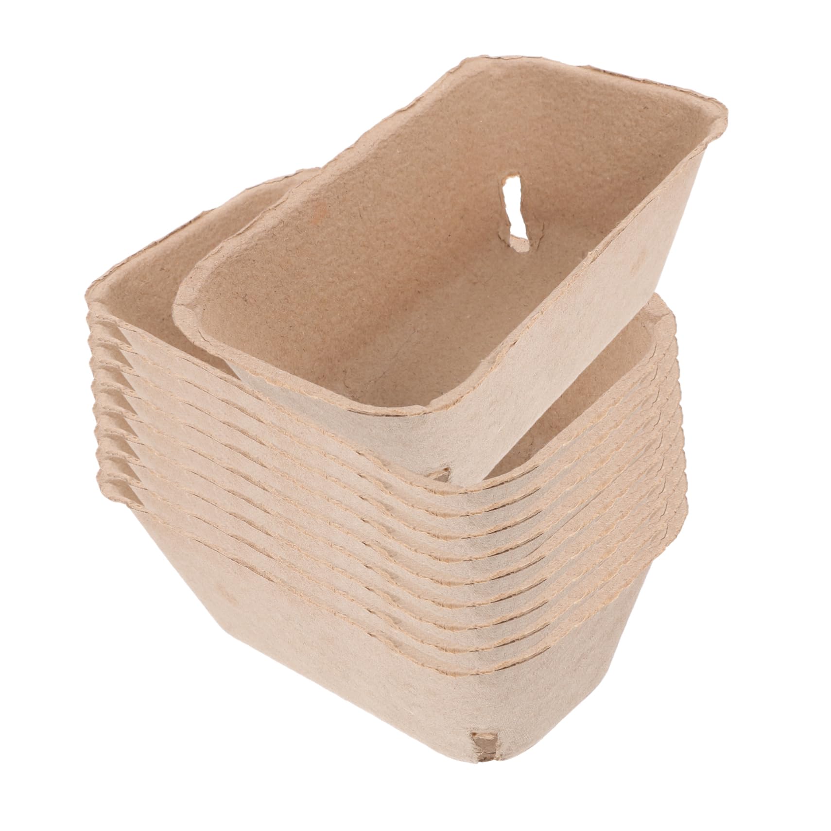 OFFSCH 20Pcs Fruit Packaging Box Berry Basket for Fruits Vegetables Texture Produce Tray for Storage Display