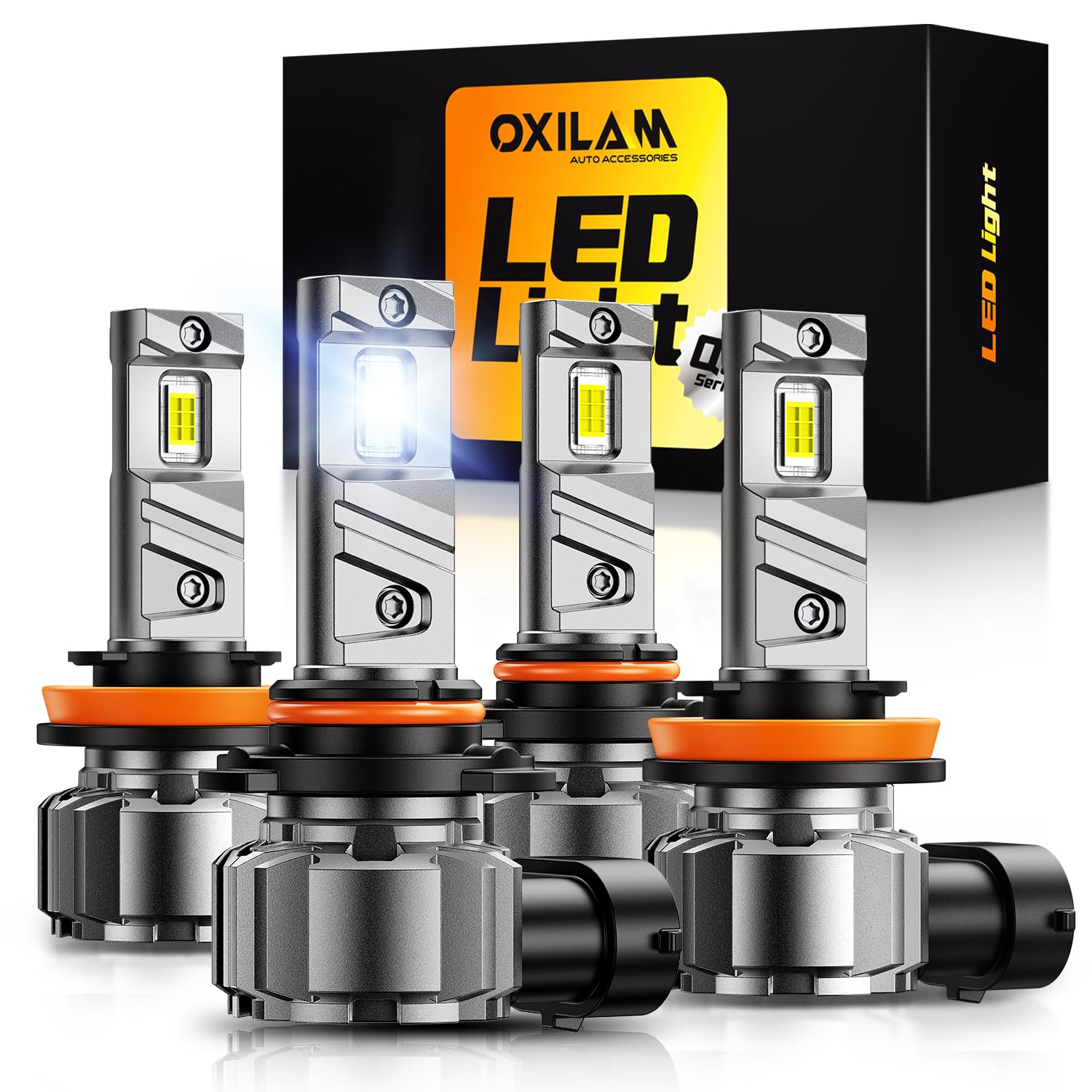 OXILAM H11 9005 LED Light Bulb Combo