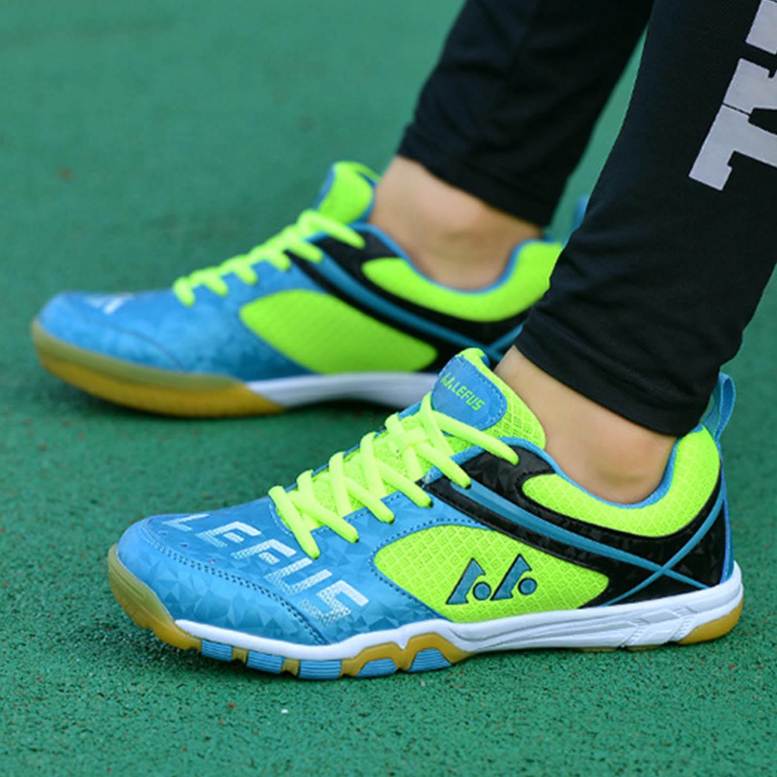 NGARY Männer Frauen Badminton Schuhe Mesh Tennis Squash Schuhe Turnschuhe für Hallenplätze für Tischtennis Pickleball Volleyball Racketball