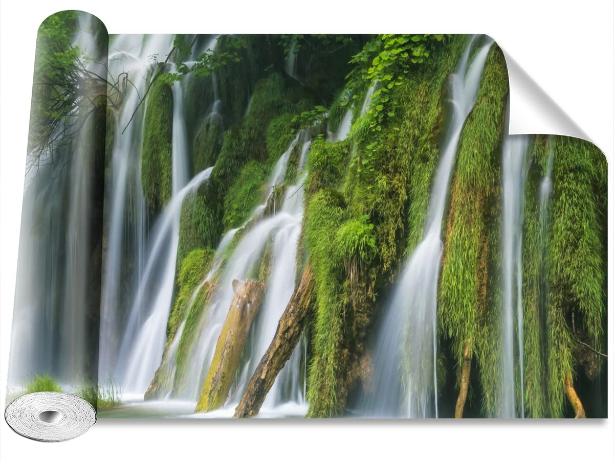 Papier peint camouflage Croatie cascades Tulup décoration murale grand format 416x254cm