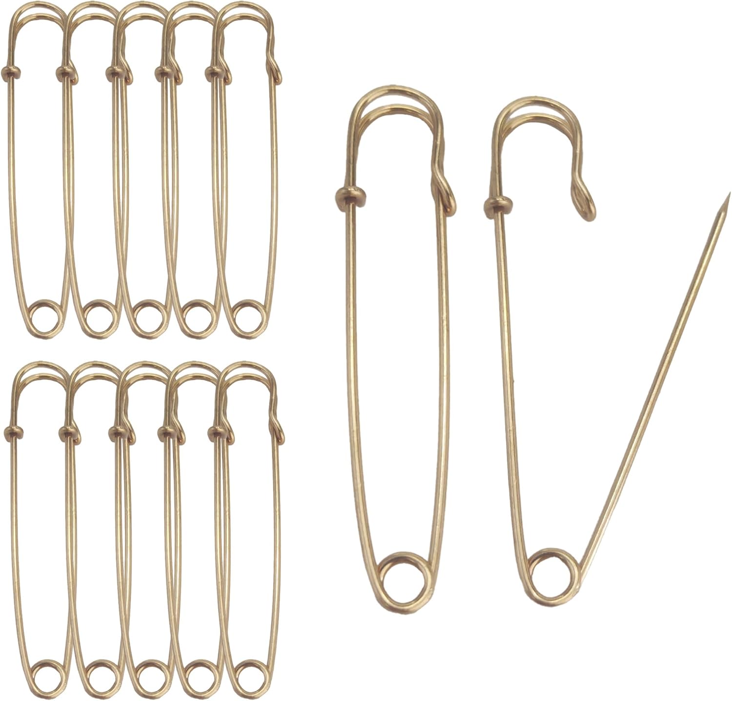 20PCS 3 Inch Large Safety Pins, Blanket Pins for Clothes, Canvas, Quilting and Craft Projects (Black