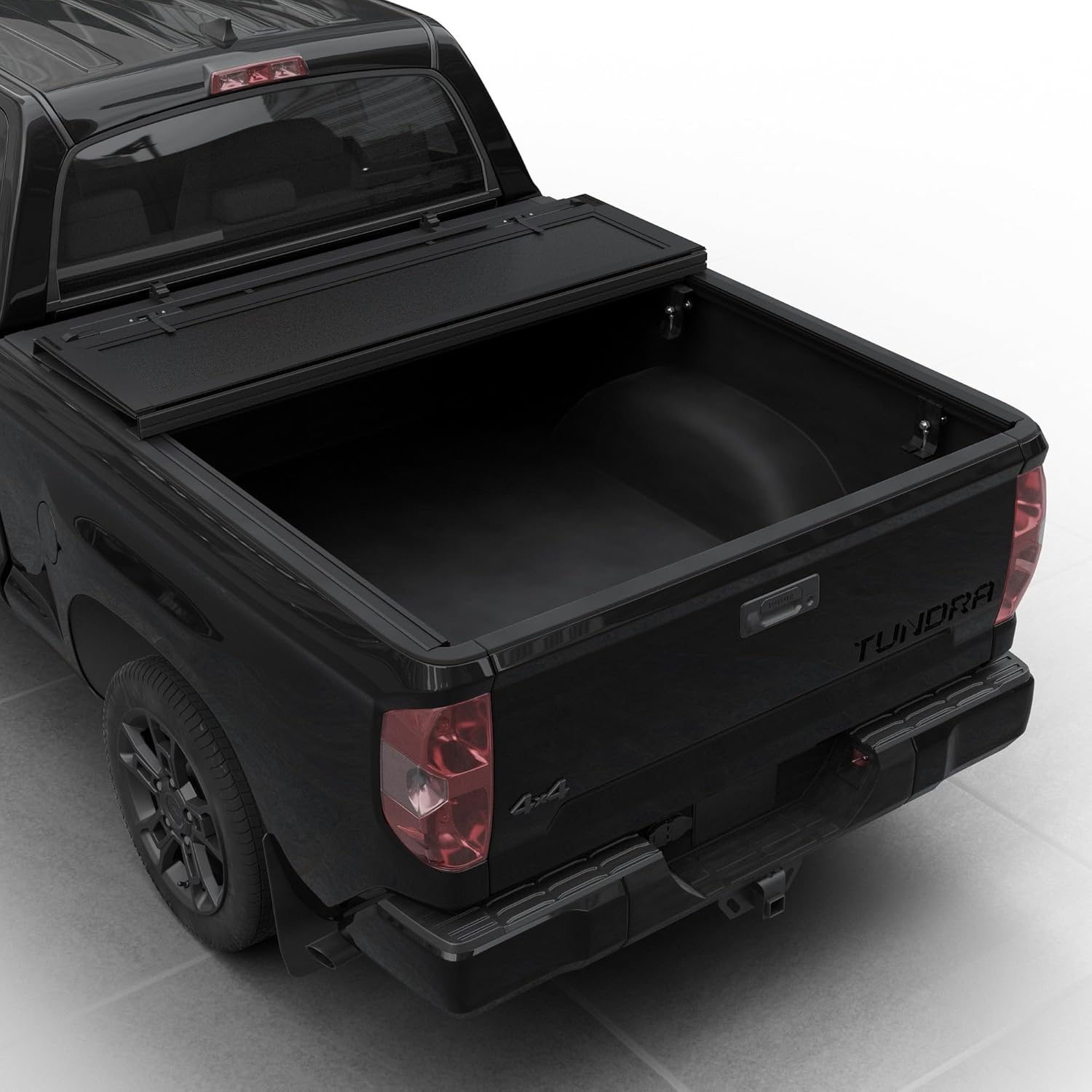 Tutel Low Profile Hard Shell Flip-Up Truck Bed Tonneau Cover|Fits 2007–2021 Toyota Tundra 5'6" Bed (66.7") - TTLTMLPFU026