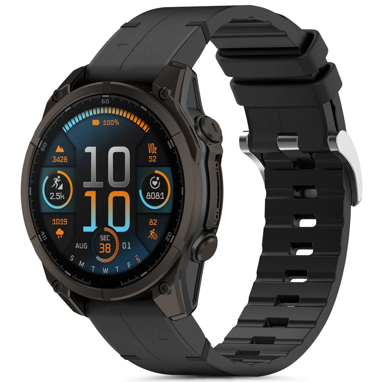 ZoRoll 22mm QuickFit Armband für Garmin Fenix E 47mm / Fenix 8 47mm/Fenix 7/6 GPS/6 PRO GPS/5/5