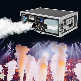 Hazer Machine, 1500W 3L Stage Pro Haze Machine, Mini Smoke Stage Effect Hazer with Remote Control, Fog Machine for Theatre, Stage Show, Halloween, Wedding, Party, Bar, Disco, DJ Equipment