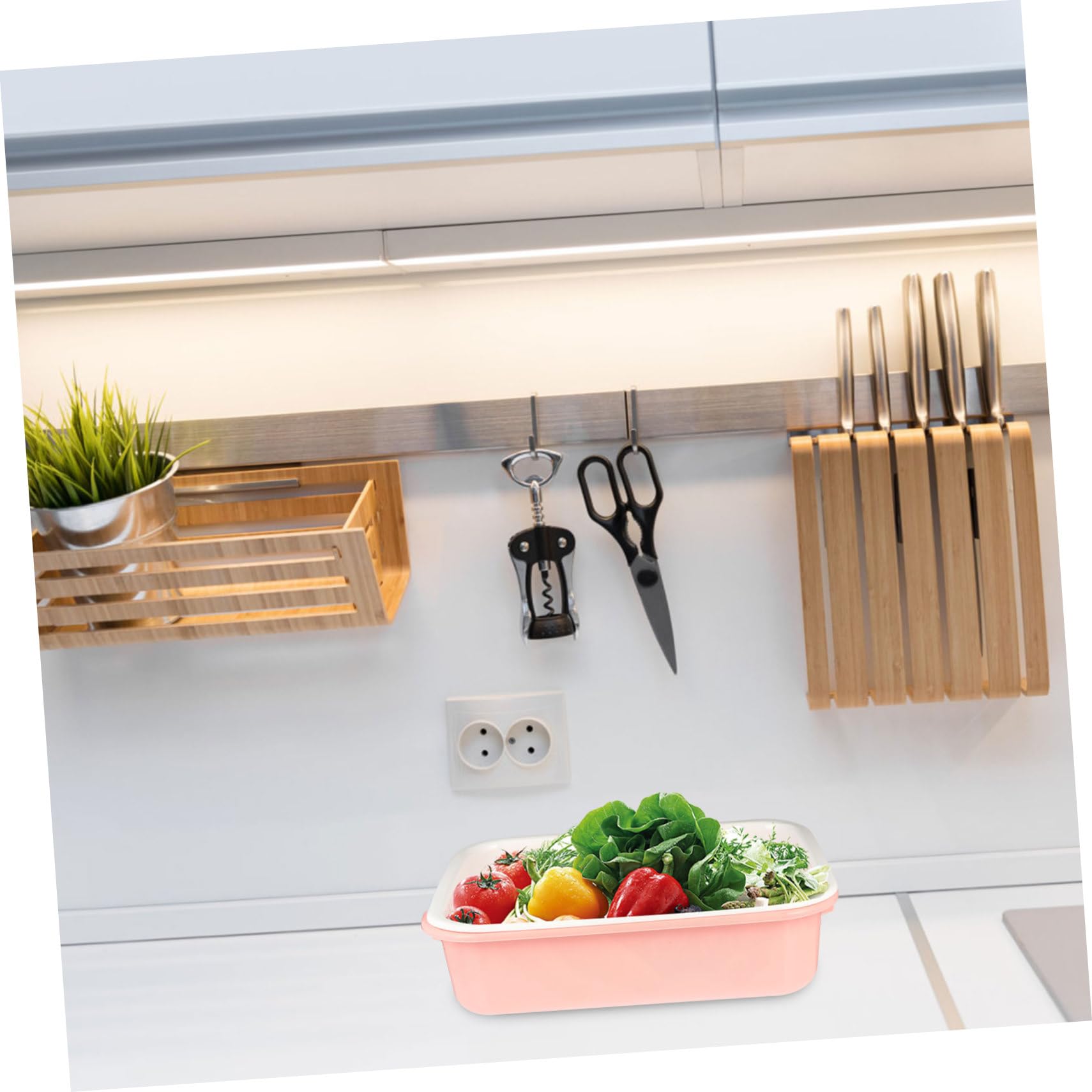 Estante para Secar Biberones y Cubiertos de Pp Resistente para Cocina en Casa Diseño Doble Capa que Mantiene la Vajilla Seca y Ordenada