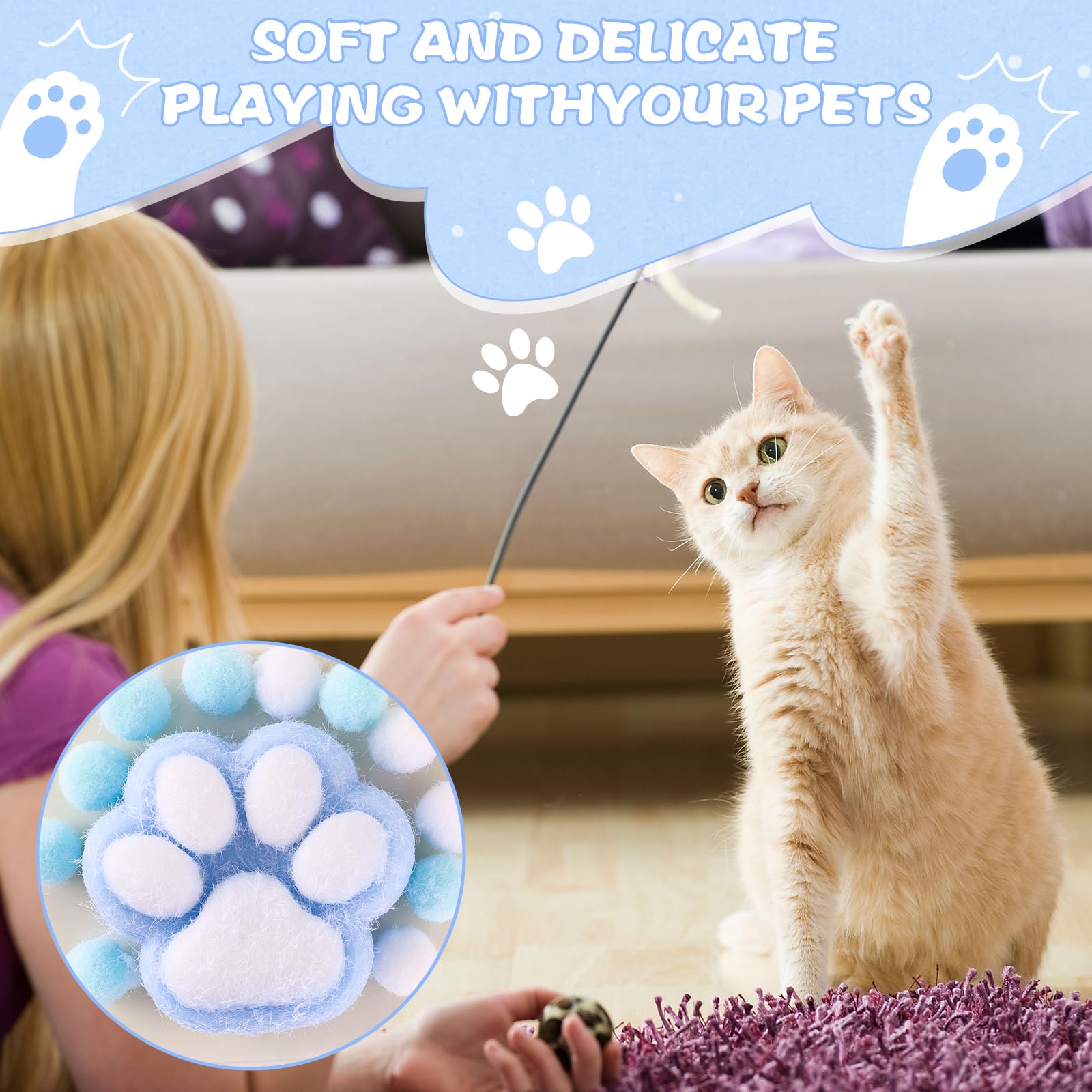 Jouet Anti-Stress Patte De Chat – TPR Doux Et Compact – Forme Kawaï, Cadeau Enfant Adulte