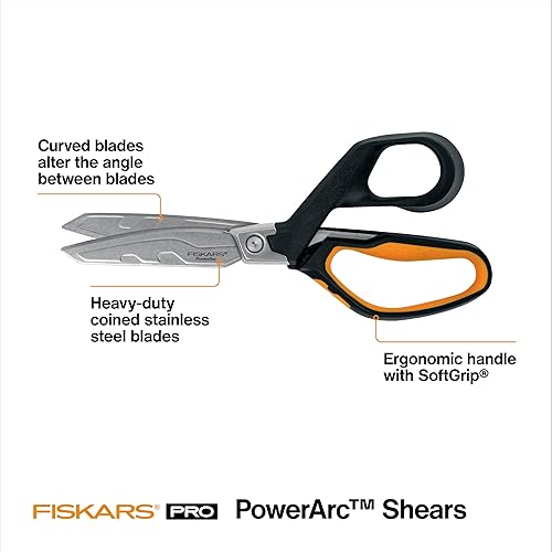 Vista 7 de Fiskars Tijeras PowerArc Easy Action (10 pulgadas)