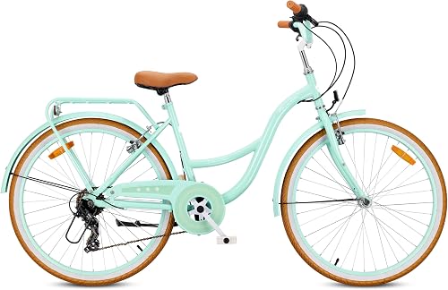 sun baby Flower Bike Retro Vélo de Ville 26 Pouces 7 Vitesses 