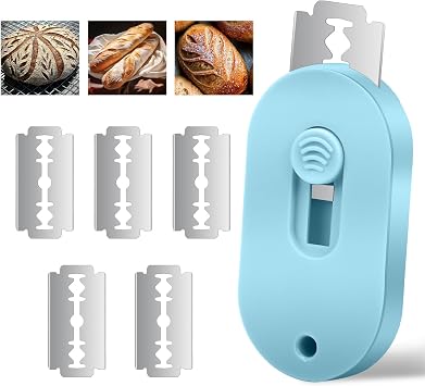 Herda Bread Lame Dough Scoring Tool, Retractable Magnetic Design