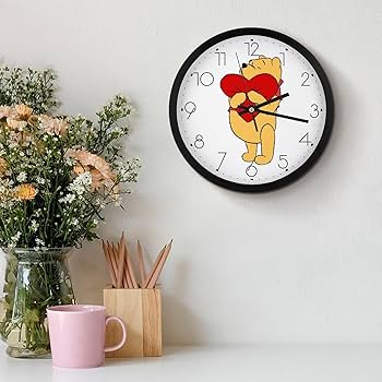 Amazon.co.jp: くまのプーさん アニメ 壁掛け時計 かけ時計