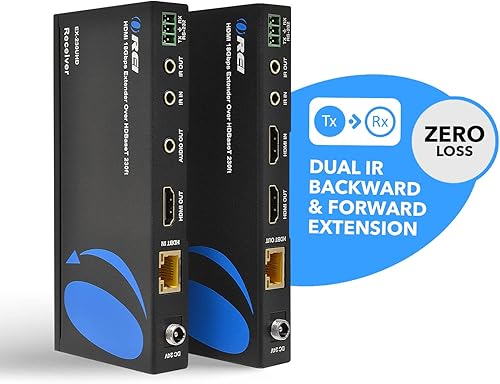 Miniatura 3 de OREI Extensor HDMI UltraHD 18G HDBaseT sobre cable CAT5eCAT6 4K  60Hz hasta 230 pies con control remoto IR dual 1080P hasta 330 pies - Alimentación
