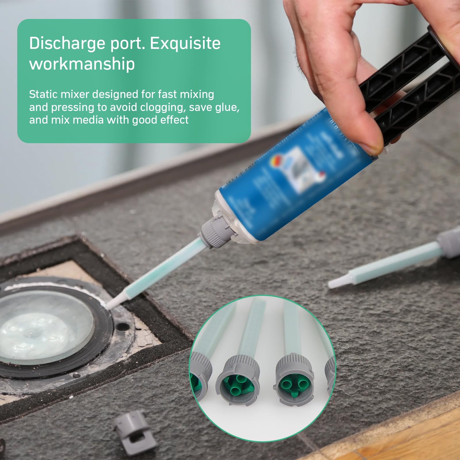 Set 25 Ugelli Per Miscelazione Epossidica Yosugar - Tubi Statici Per Adesivi A Due Componenti (Rapporto 1:1/1:2) - Foto 6