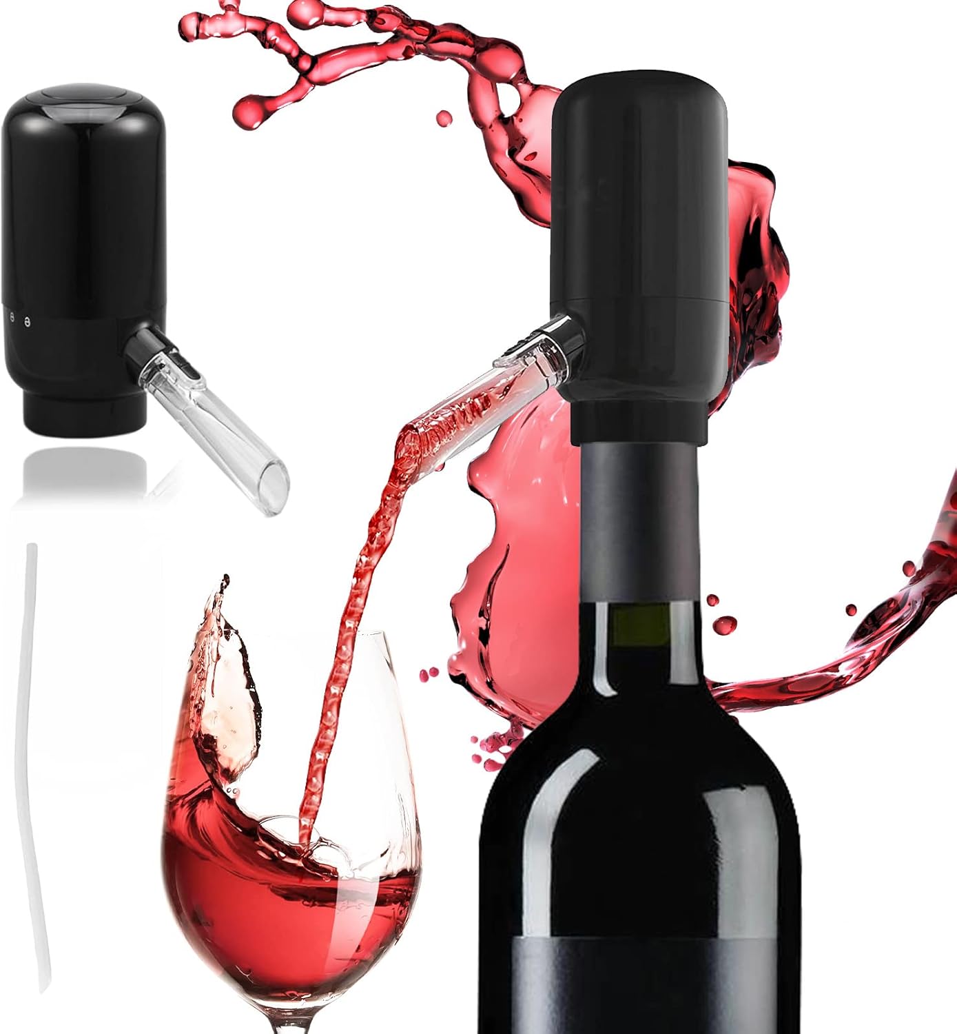 Electric Wine Aerator Pourer, Portable Pump Dispenser Set