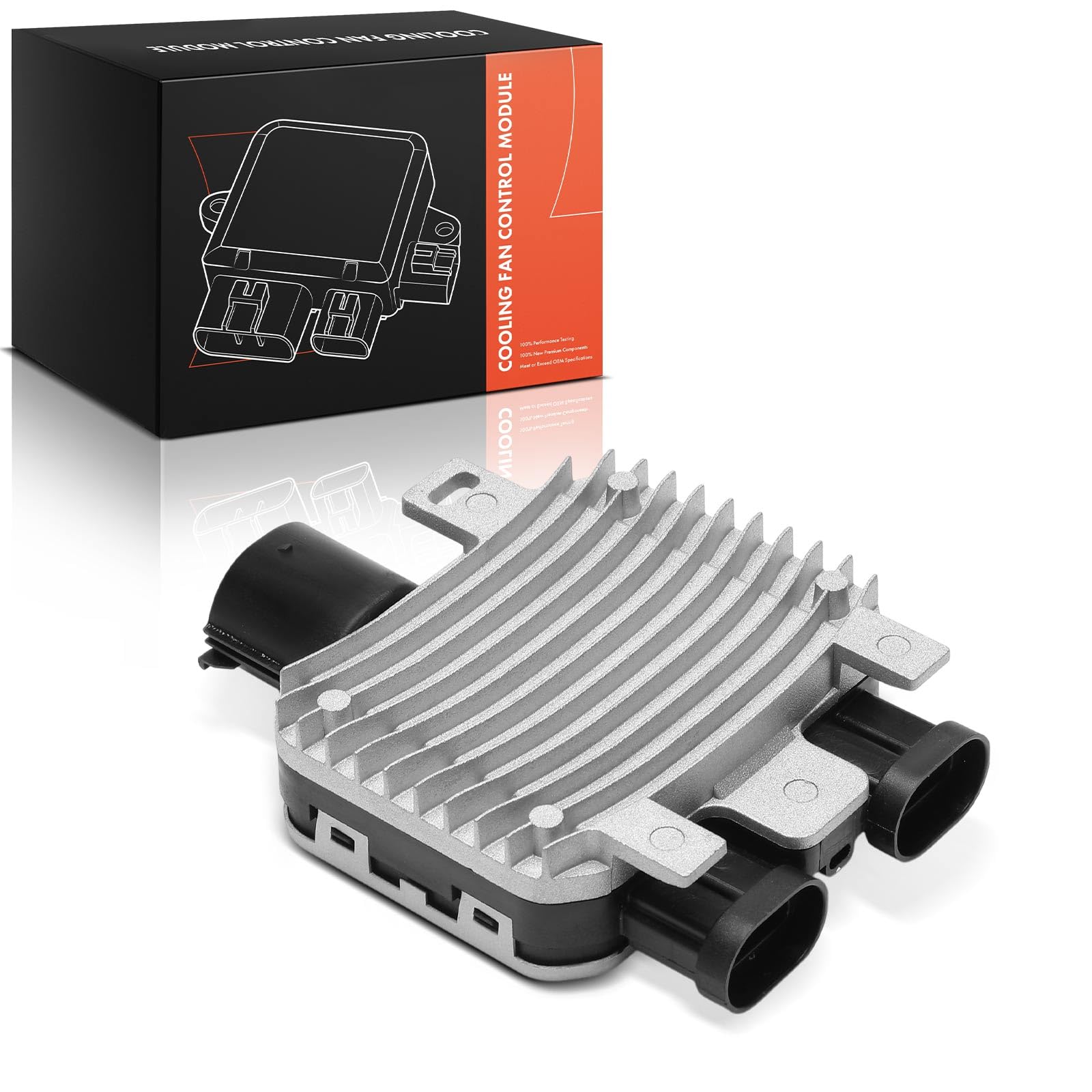 Frankberg Unidad de control del ventilador 4 Polos 7T438C609BA | Compatible con: Galaxy WA6, Caja de tránsito FA, S-Max WA6, J.a.g.u.a.r X-Type Familiar X400, Mondeo IV Berlina BA7