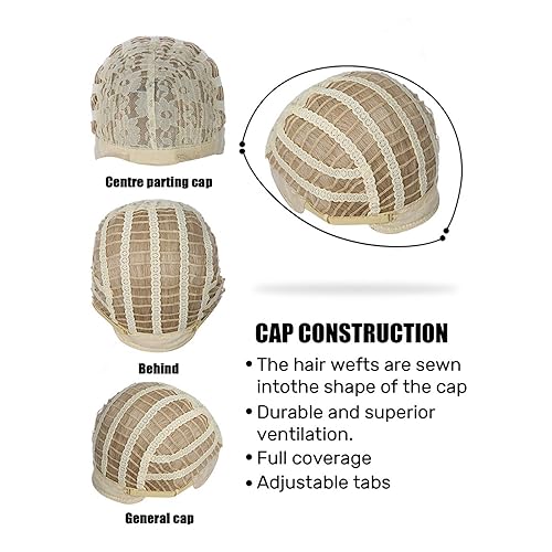 Miniatura 7 de GRFIT Pelucas de cabello natural resistente al calor, pelucas de mujer rubias onduladas sintéticas para mujer, de onda larga, blanco, Lolita,