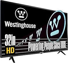 Westinghouse 32 Inch TV, HD LED Small Flat Screen Non-Smart Television, Works with Fire Stick, Roku, Apple TV, TiVo, Xumo, and Streaming Devices