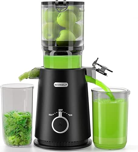 Large Feed Chute for Family Needs, Cold Press Juicer For