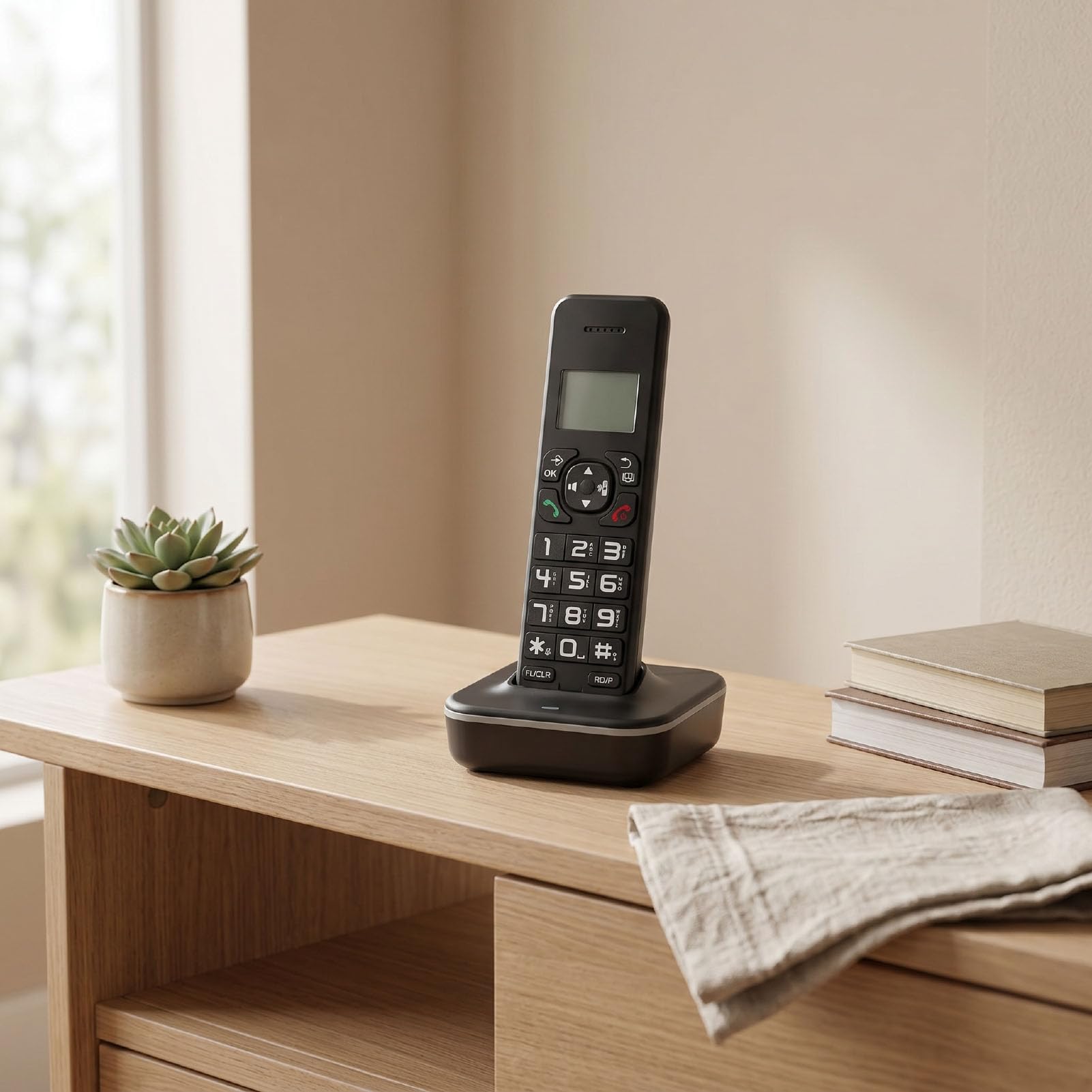 Topiky Système Téléphonique sans Fil avec combiné pour la Maison avec