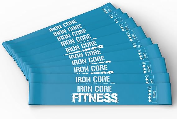 Latex Mini Loop Resistance Bands Set for Men & Women – Perfect Fitness Equipment for Trainers, Bootcamps & Gyms – Ideal for Yoga, Pilates & Therapy – Includes Ebook, Workout Videos & Exercise Chart