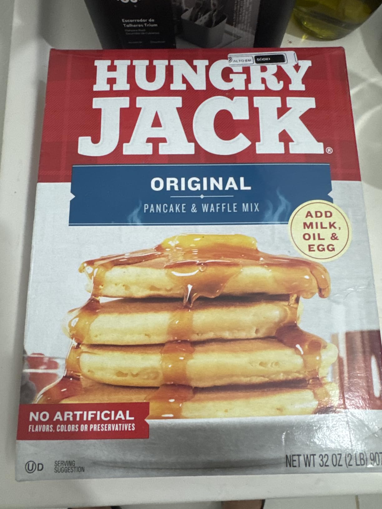 Hungry Jack Original Massa Para Panqueca E Waffle Mix 907g