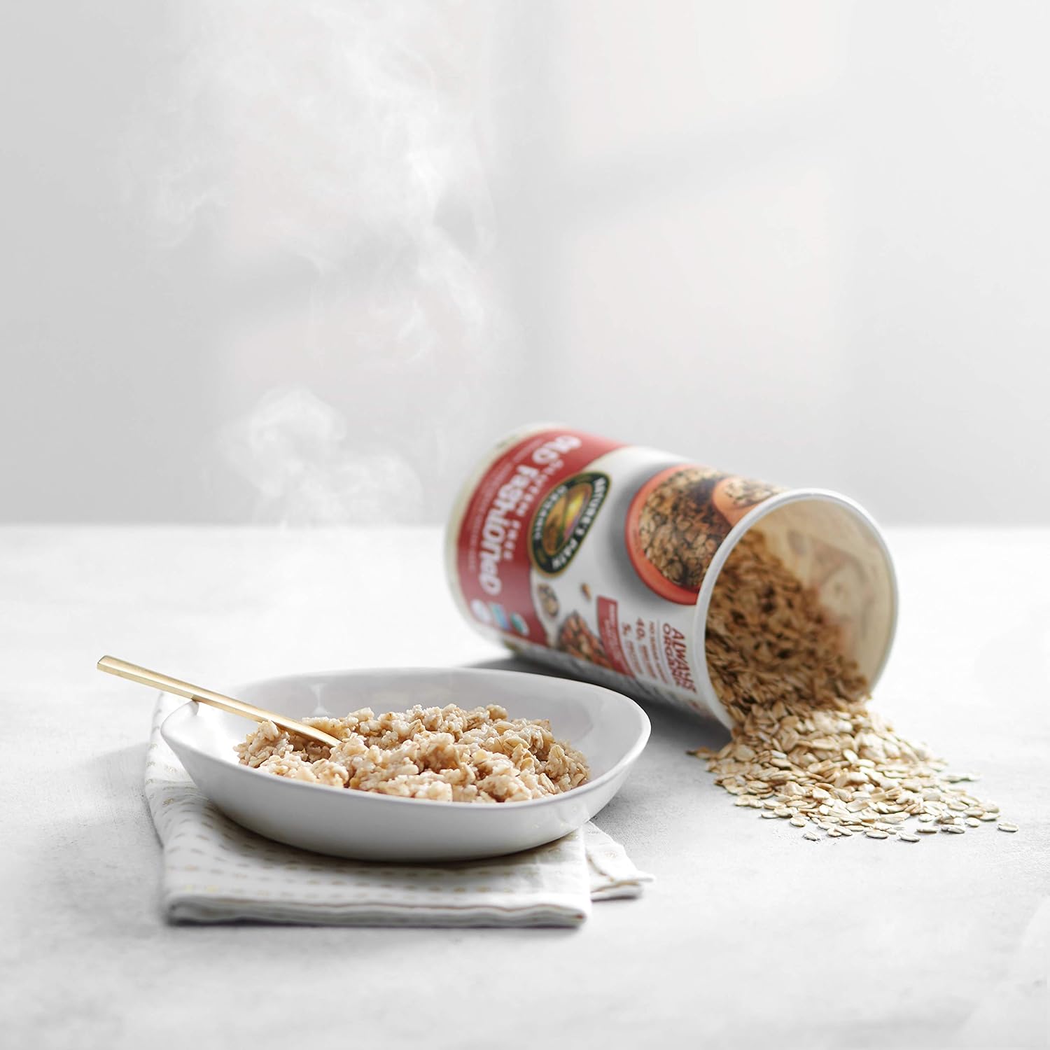 Flаѕh Sаlе Nature’s Path Organic Gluten Free Old Fashioned Rolled Oats, 1.12 Lbs. Canister (Pack of 6), Non-GMO, 40g Whole Grains, 5g Plant Based Protein, Oatmeal Great for Baking