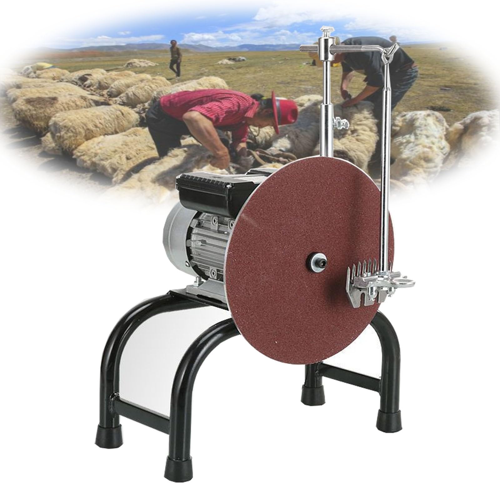 GYKOZY Electric Livestock Shears Sharpener, Blade Polishing Grinding Tool for Smooth Shearing of Sheep, Alpaca, Goat, Cattle, Farm Shearing