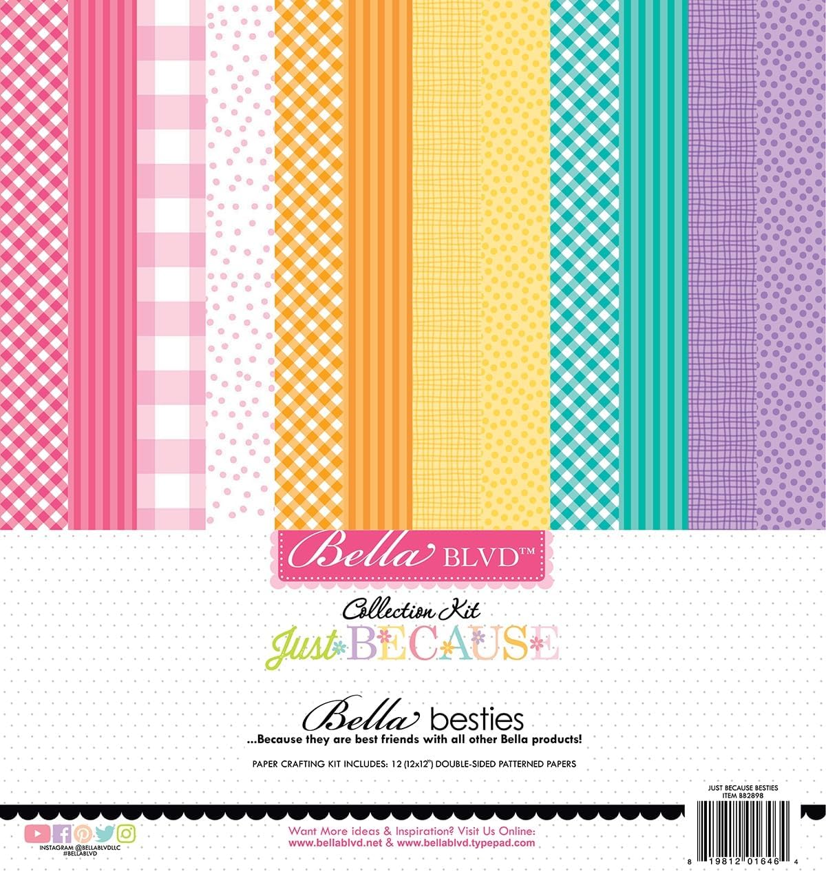 DOODLEBUG Bella BLVD Besties Collection Kit 12"X12"-Just Because