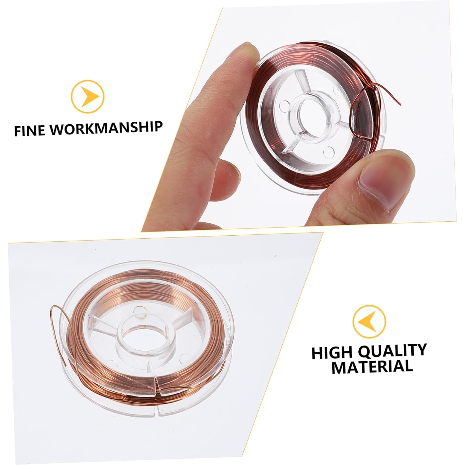 4 Rolls Enameled Copper Magnet Wire Each Diameters to Flexible High-Temperature Resistant Copper Wire for DIY Crafts Electrical Appliances Automotive and Industrial Use