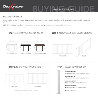 Deckorators 2-1/2 in. x 2-1/2 in. x 39 in. Weathered Brown Stair Post Kit