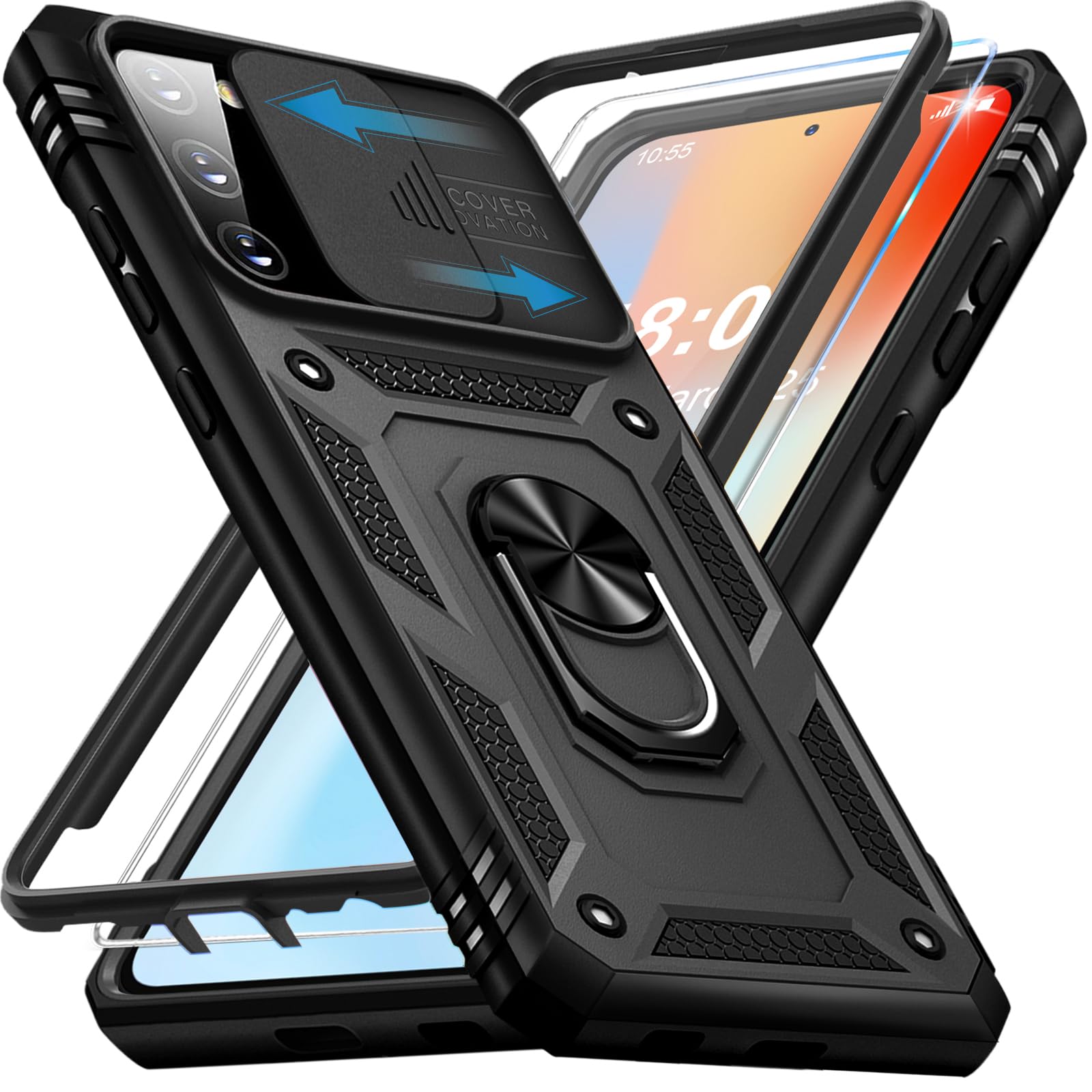 Giyer Handyhülle für Samsung Galaxy S21/S22/S23/S24/S25/S26 Ultra 5G Hülle mit Schutzfolie