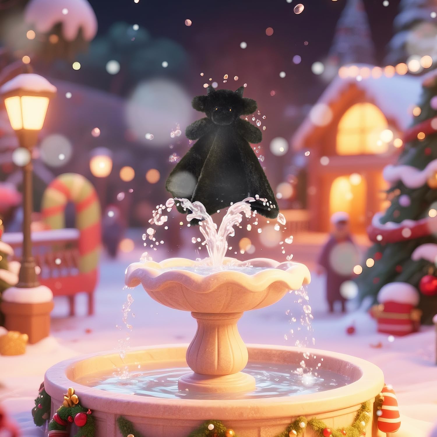 Apricot Lamb Black Dragon Soft Loveys for Babies, Security Blanket for Baby Boy and Girl, 13.8 Inches for Infant and Toddlers - Image 2